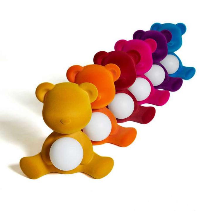 LÁMPARA TEDDY GIRL ACABADO TERCIOPELO RECARGABLE LED