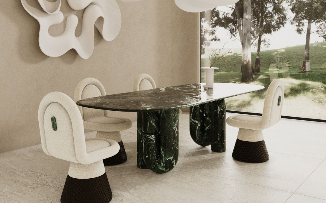 TABLE À MANGER FUSCHIA