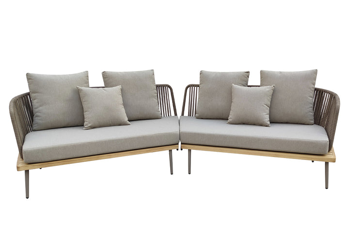 SOFÁ ESQUINERO "BAYLEY" EXTERIOR GRIS GD