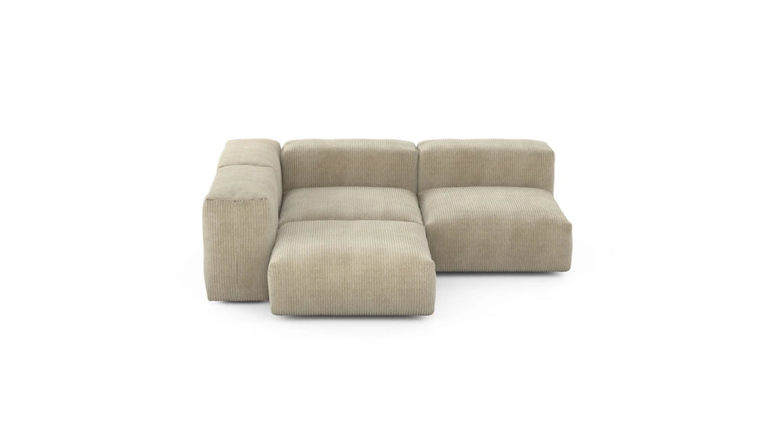 CANAPÉ TROIS MODULES EN VELOURS CORDON VK